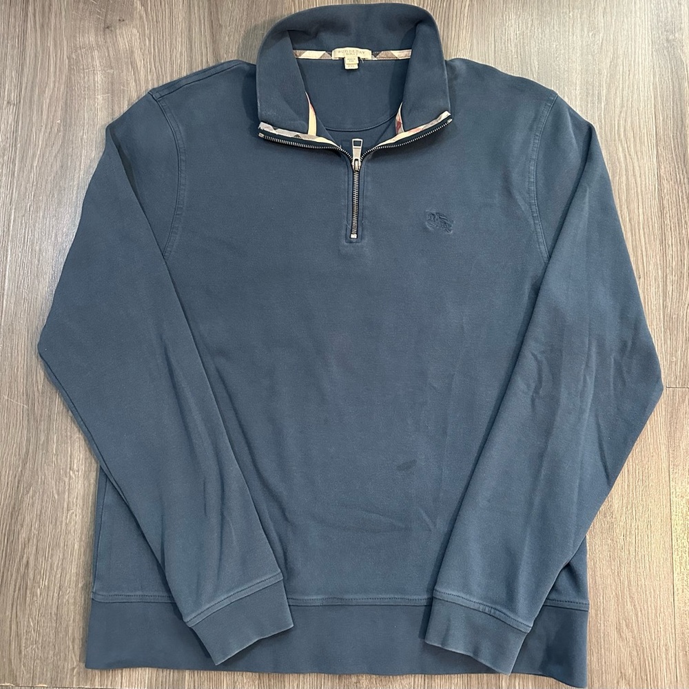 Burberry Quarter Zip Up Sweatshirt Sweater